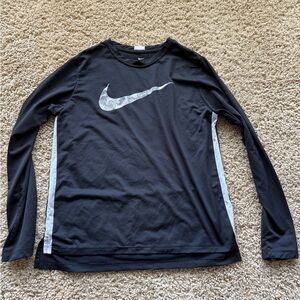 Nike Black Long Sleeve Performance Tee